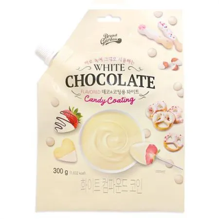 화이트 컴파운드초콜릿(코팅용/파우치형)300g
