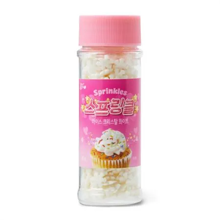 브레드가든 스프링클 아이스크리스탈 화이트(원통) 40g