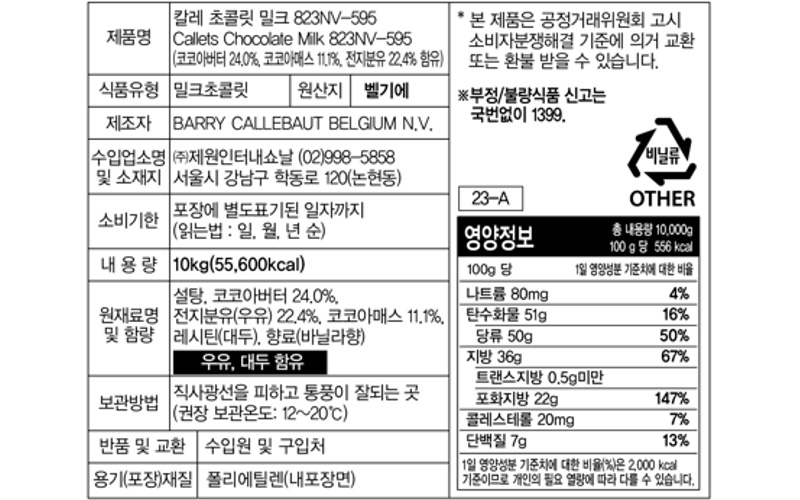 상품정보제공고시