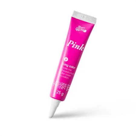 브레드가든 뉴아이싱칼라(튜브) 핑크 25g