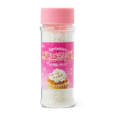 브레드가든 스프링클 넌파레일스 화이트(원통) 60g