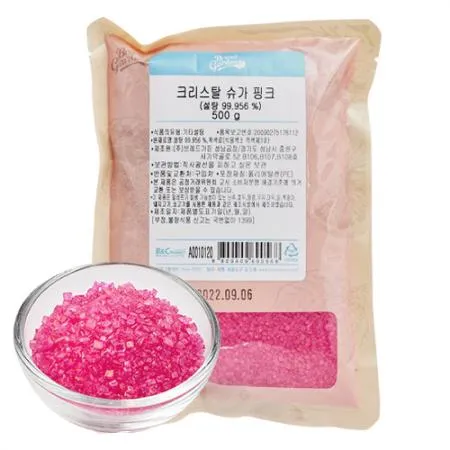 브레드가든 크리스탈슈가 핑크 500g