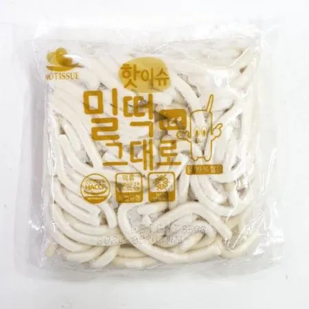 냉동 누들 밀떡 소포장 250g