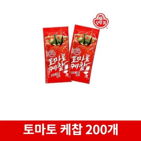오뚜기 일회용 케찹 9g * 200개 묶음