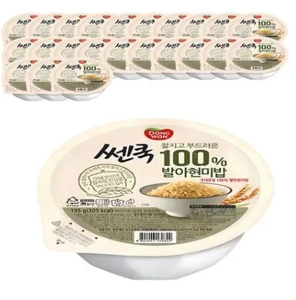 100% FS발아현미밥 195g 3입 기획