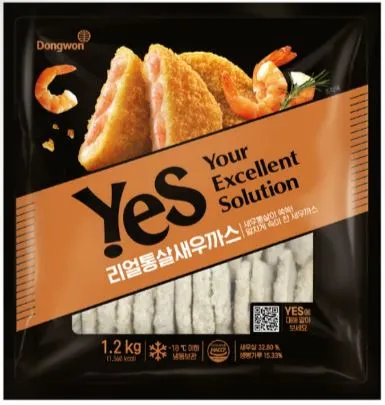 동원YES 리얼통살새우까스1.2kg(60gX20EA)