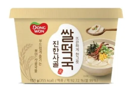 동원 진한사골 쌀떡국 151g (컵)