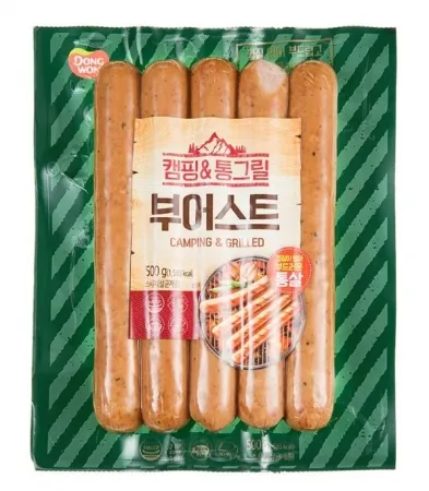 동원 캠핑&통그릴 부어스트 500g