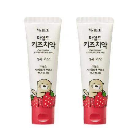마이비 마일드 키즈치약 100g 딸기향 2개