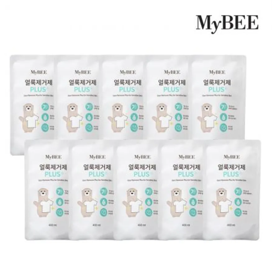 마이비 얼룩제거제 플러스 리필 400ml 10팩 이미지