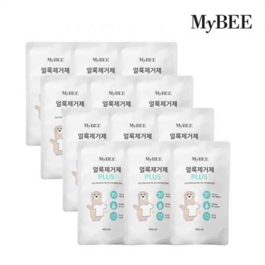 마이비 얼룩제거제 플러스 리필 400ml 12팩 이미지