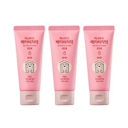 마이비 베이비치약 2단계 50g 딸기향 3개