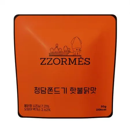 청담쫀드기 쪼르메스 핫불닭맛 50g 9봉
