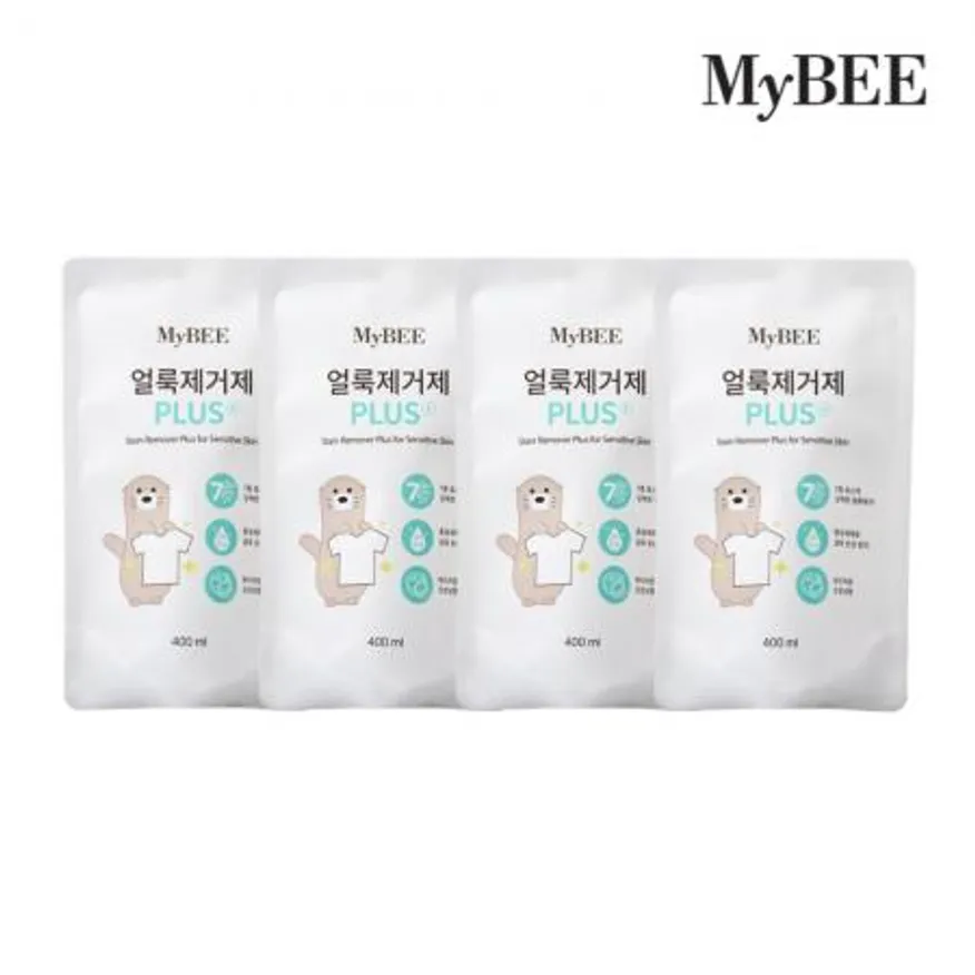 마이비 얼룩제거제 플러스 리필 400ml 4팩 이미지