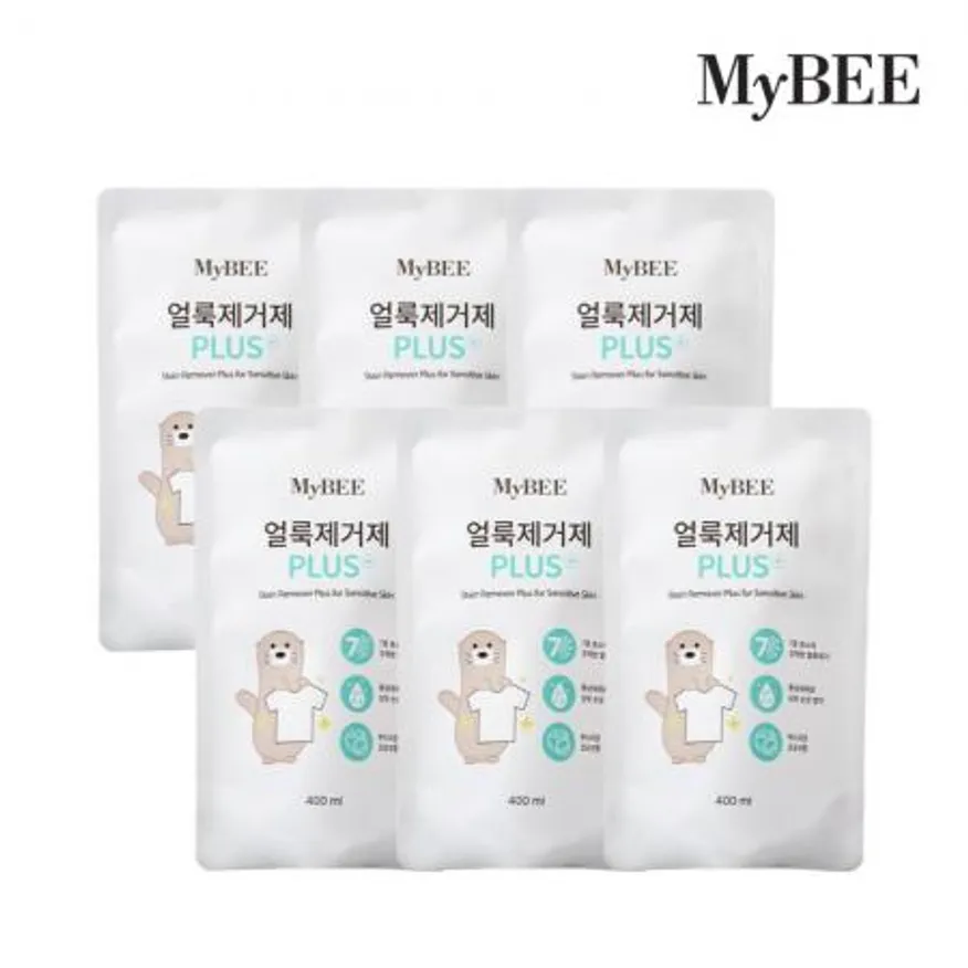 마이비 얼룩제거제 플러스 리필 400ml 6팩 이미지