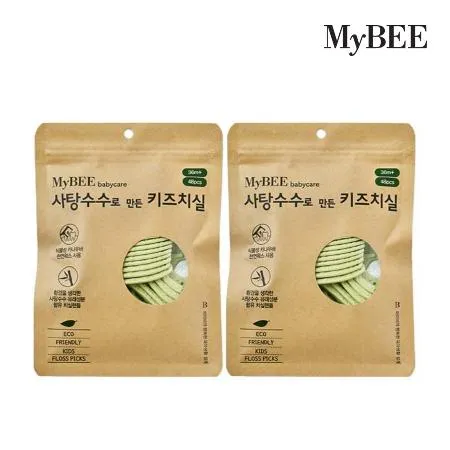 마이비 사탕수수로 만든 키즈치실 48개입 2팩