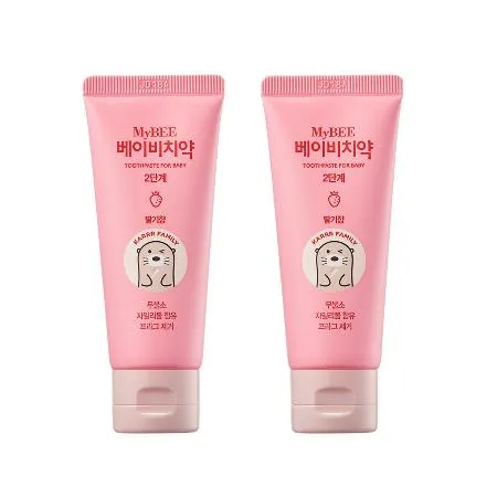 마이비 베이비치약 2단계 50g 딸기향 2개