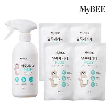 마이비 얼룩제거제 플러스 용기1개+리필4개