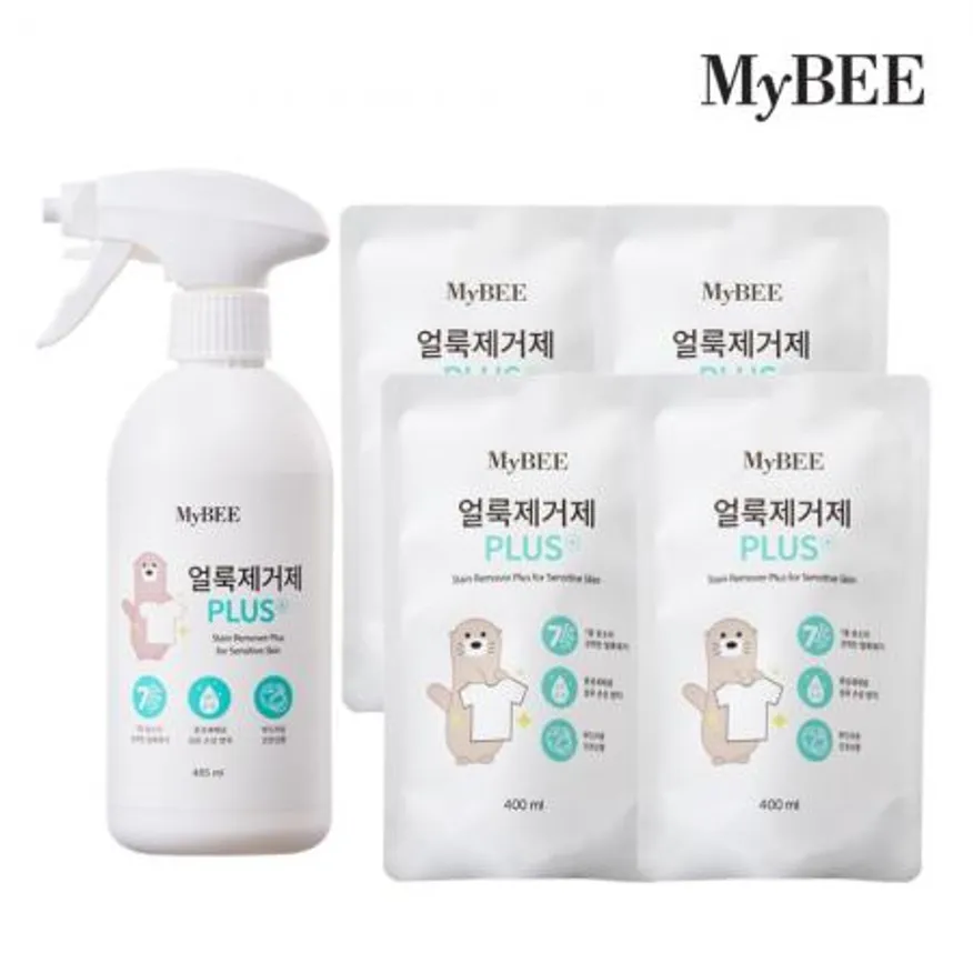 마이비 얼룩제거제 플러스 용기1개+리필4개 이미지