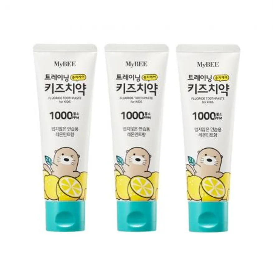 마이비 트레이닝 충치케어키즈치약 100g 레몬민트 3개 이미지