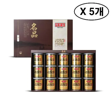 대천김 대용량 명품캔김세트 30g × 15캔*5개
