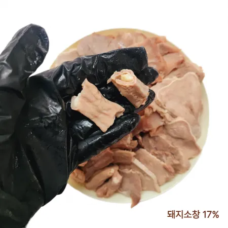 국내산 한돈 돈내장모듬 혼합탕육 1kg (돼지머리고기 소창 염통 오소리) 순대국 국밥용 이미지