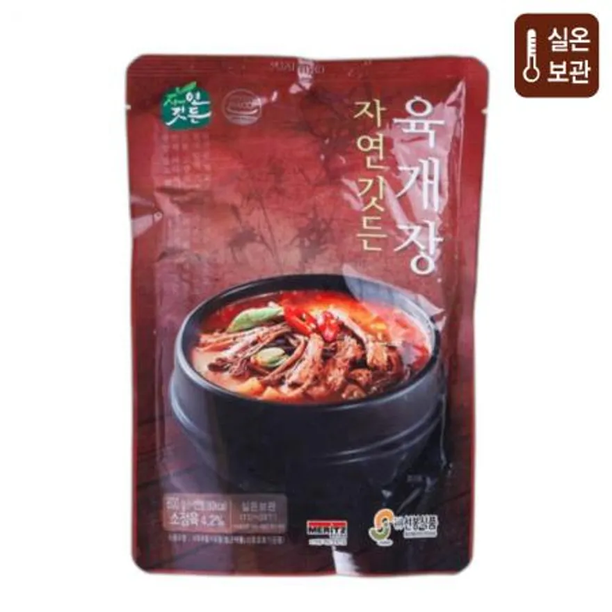 (박스)선봉 자연깃든 육개장 간편 실온 600gx25개 이미지