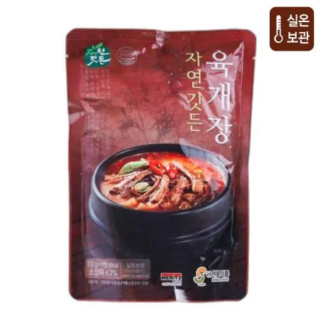 (박스)선봉 자연깃든 육개장 간편 실온 600gx25개 이미지