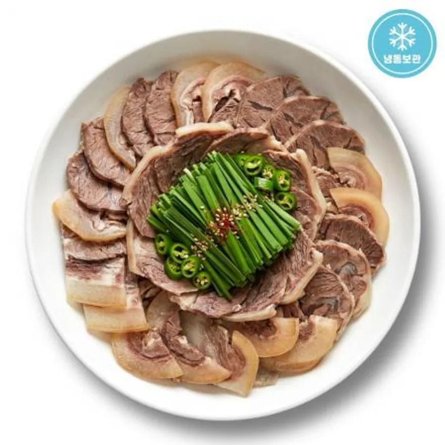 한우 소머리수육 삶은 소머리고기 슬라이스 150g 냉동 이미지