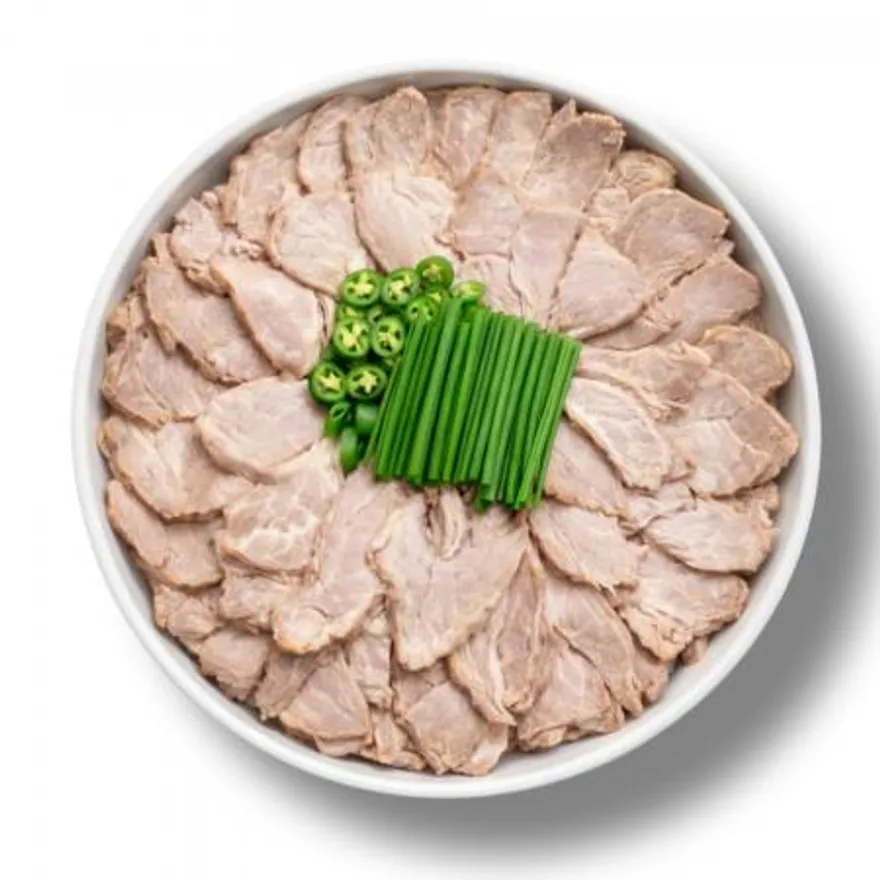 익혀나온 목전지 2kg 슬라이스 수육국밥모듬 냉동 돼지고기 이미지