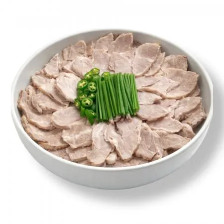 익혀나온 목전지 2kg 슬라이스 수육국밥모듬 냉동 돼지고기 이미지