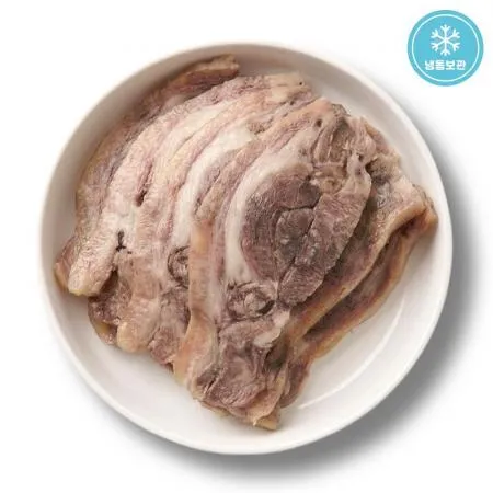 [2차커팅X] 한우 소머리수육 삶은 소머리고기 슬라이스 1kg 익혀나온 (4mm)