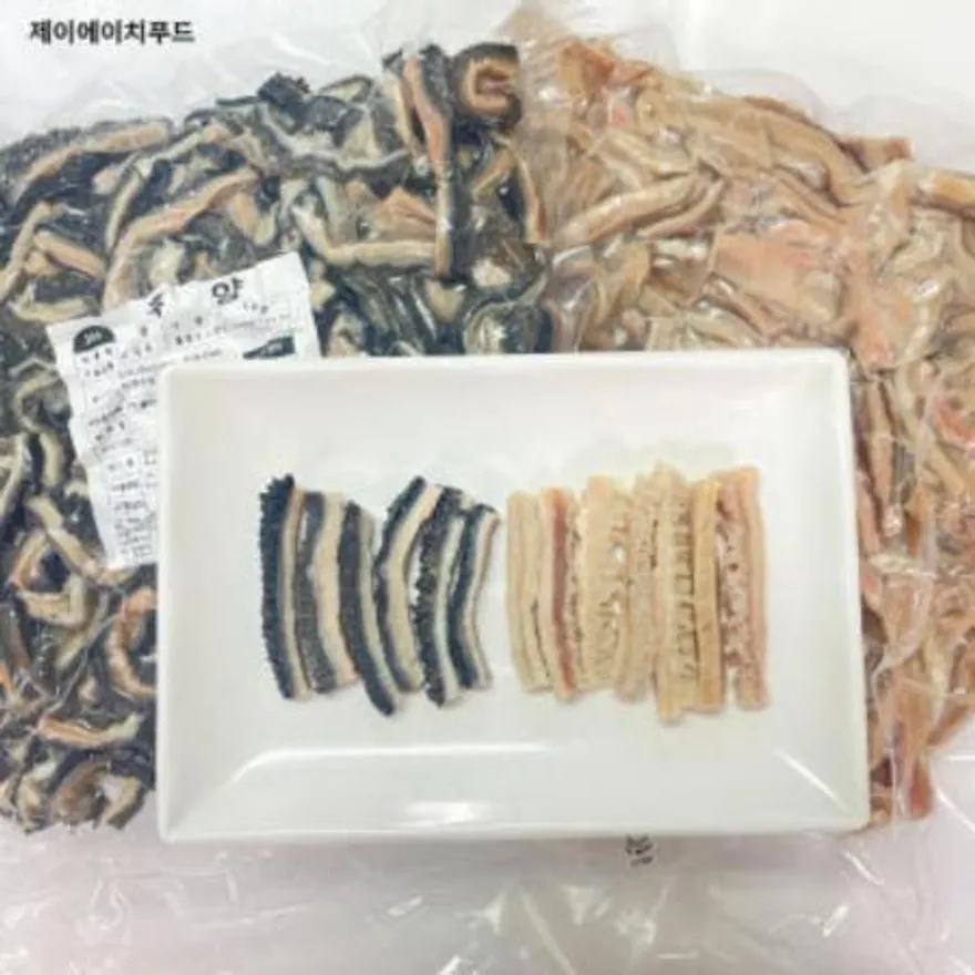 국내산 삶은 한우 흑양 150g 소내장 곱창전골 깐양(소위) 이미지