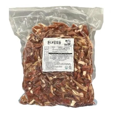 국산 돈내장모듬 2kg 돼지소창 오소리감투 슬라이스 (소창/오소리) 이미지