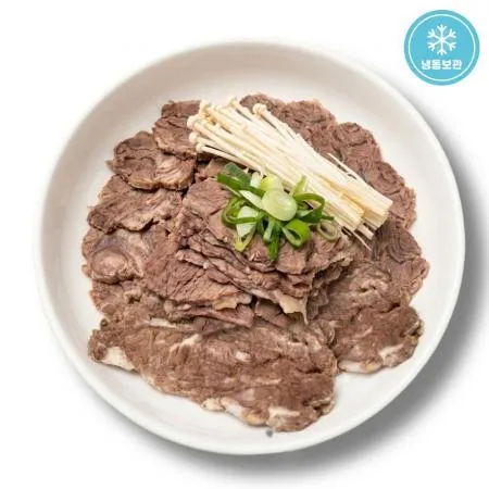 안심추리 부드러운 자숙 소고기 1kg 수육 전골 국밥용 부속고기 꽃등살 (한우곰탕육수증정)