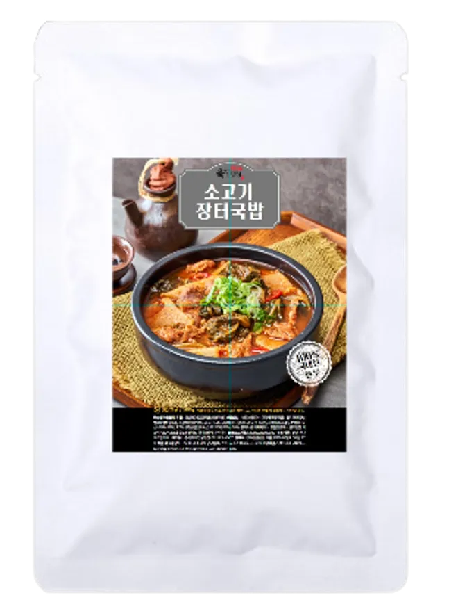 맛집 소고기장터국밥 700g 용량업! 1팩 얼큰하고 푸짐한 국밥 이미지