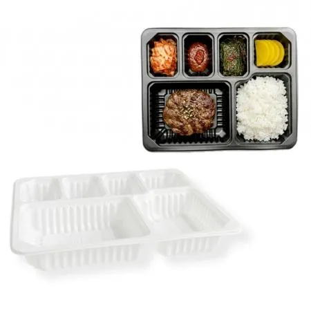 EH 23193-6A 백색 600개 6칸 실링용기 일회용 포장 배달