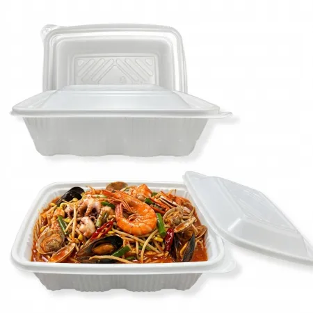대형 사각찜용기 소 백색 100세트 일회용 배달 포장