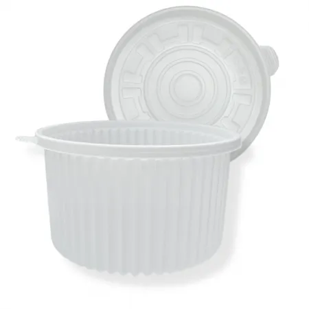 EH 225파이 대 백색 200개 일회용 탕용기 찜 배달 감자탕 포장 이미지