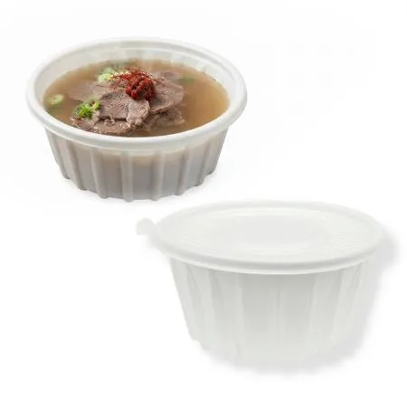  EH 195파이 국밥용기 소 백색 300개 미니 탕용기 칼국수용기 