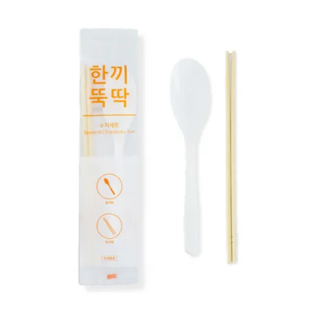 일회용 수저세트 한끼뚝딱 개별포장 500개
