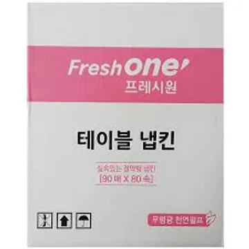 프레시원 테이블냅킨(FO용 90매80속 BOX)
