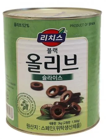 리치스 올리브(실온 블랙_슬라이스 3.05Kg*6EA/BOX 스페인)