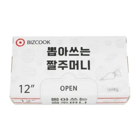 (MZ)뽑아쓰는 짤주머니 12인치(퀴진웨어/낱장100매*묶음/실온)EA