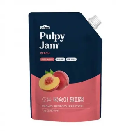 (MZ)오붐 복숭아 펄피잼 1kg