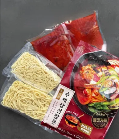 수풍정수제 삼선짬뽕 2인분 (육수2+면2) 1.42kg 이미지