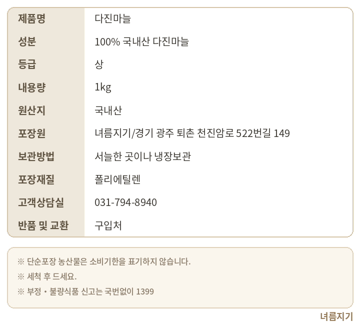 상품정보제공고시