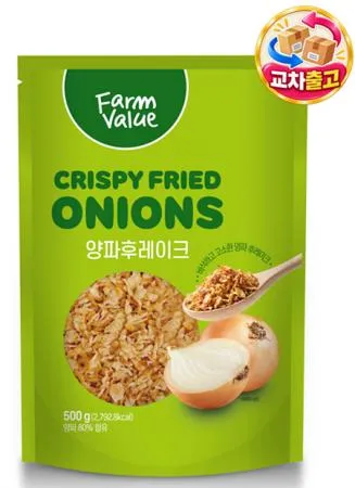 (교차출고) 팜밸류 양파후레이크 500g 프라이드어니언