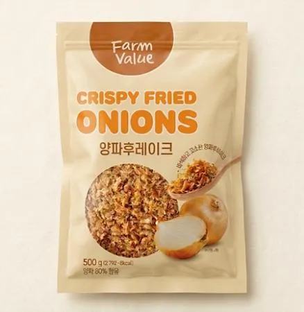 (교차출고) 팜밸류 양파후레이크 500g 프라이드어니언 이미지
