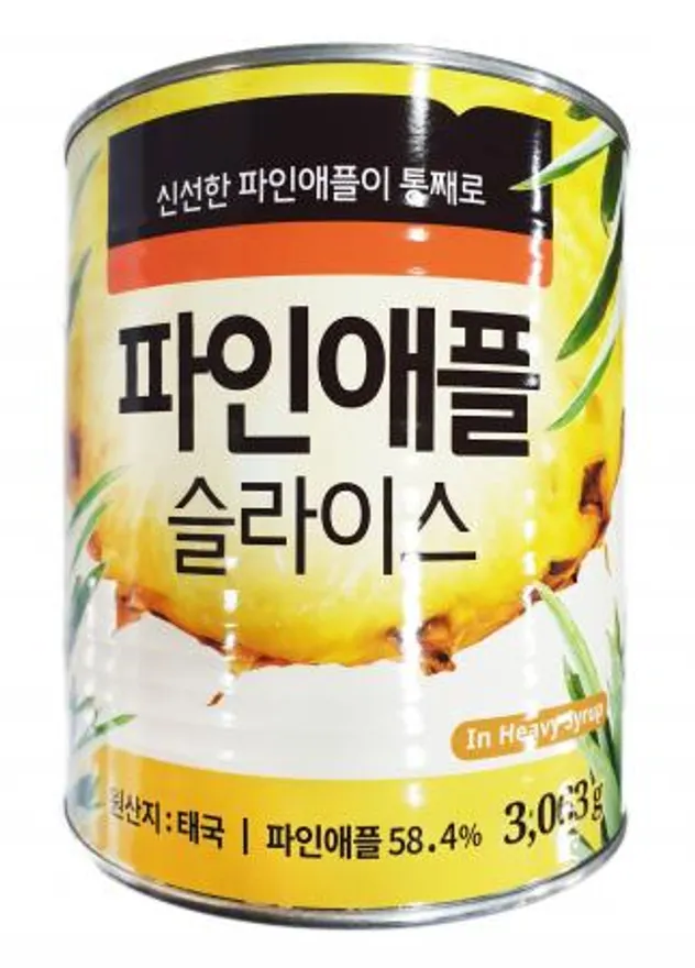 베스트코 파인애플 캔 슬라이스 3,063g 이미지